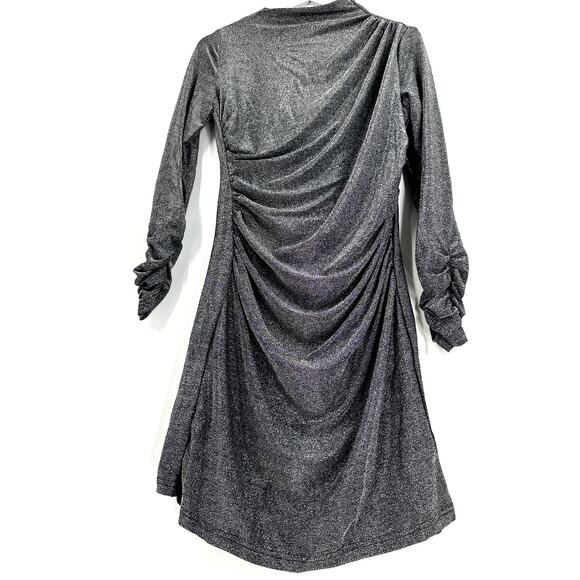 Walter Baker Women's Shimmer Black Camilla Mini Dress Size M - Picture 8 of 13